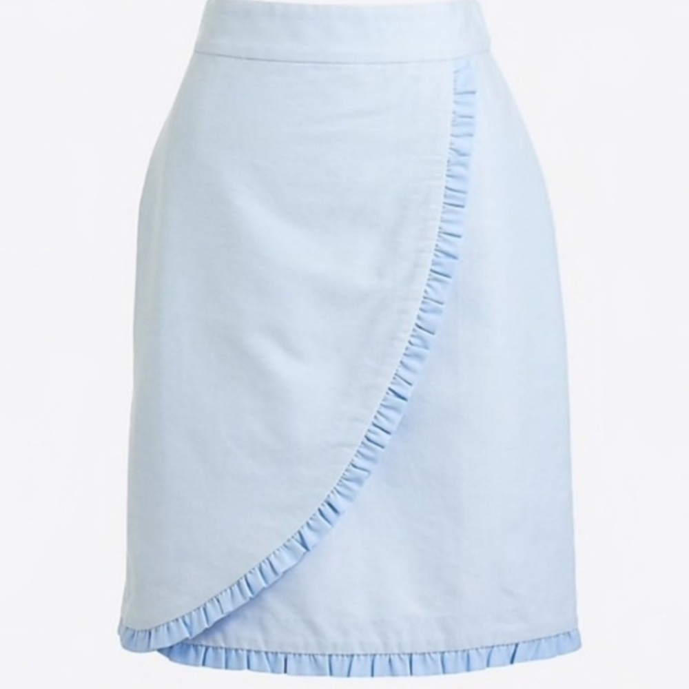 J Crew Ruffle Pencil Skirt